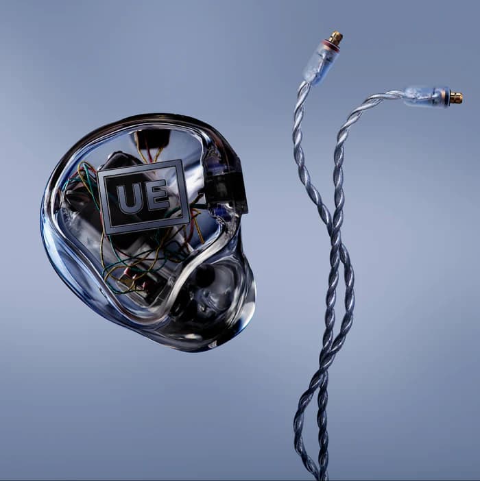 Ultimate Ears gegnsæ heyrnatól með innviðum